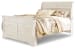 Willowton - King Sleigh Bed - Whitewash