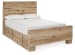 Hyanna - Tan - Full Panel Bed With 2 Side Storage