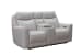 Chester - 3P Console Loveseat (Phone Charger And Hidden Cupholders) - Denisa-Soft White