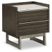 Arkenton - Grayish Brown / White - Two Drawer Night Stand