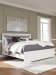 Maeling - King Upholstered Panel Bed - White