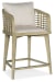 Surfrider - Barrel Back Counter Stool - Beige / Light Brown