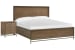 Lindon - King Panel Storage Bed With Nightstand - Belgian Wheat And Coffee Bean