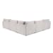 Caplan - Upholstered 6 Piece Modular Sectional With Ottoman - Elite Gray