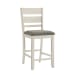 Brook Bay - Slat Back Upholstered Counter Chair (RTA) - White