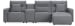 Modmax II - 4-Piece Power Reclining Sectional With RAF Press Back Power Chaise And Console - Salt And Pepper