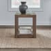 Broadmore - Square Chairside Table - Brown