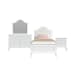Jesse - Twin Panel 4 Piece Bedroom Set - White