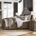 Tinley Park - Complete Queen Shaped Panel Bed - Dove Tail Grey