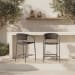 Zola - Outdoor Counter Chair - Dark Brown