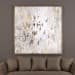 Golden Raindrops - Modern Abstract Art - Beige