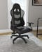 Lynxtyn - Black / Gray - Home Office Swivel Desk Chair