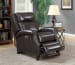 Barrett - Recliner-With Power And Power Headrest - Dark Brown - Leather