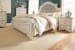 Realyn - Two-tone - 5 Pc. - Dresser, Mirror, California King Upholstered Panel Bed