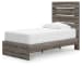 Graystorm - Twin Panel Storage Bed - Brown Gray