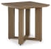 Serene Bay - Dark Brown - Square End Table