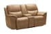 Kaden - Console Loveseat With Power Recline, Power Headrests And Power Lumber - Taupe