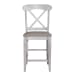 Ocean Isle - Upholstered X Back Counter Chair (RTA) - White