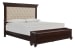 Brynhurst - Dark Brown - King Upholstered Bed with Storage Bench