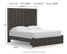 Fraluna - King Panel Storage Bed - Charcoal