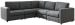 Candela - Charcoal - Corner Chairs 5 Pc Sectional