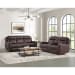 Panther - 2 Piece Living Room Set (Sofa & Loveseat) - Neono Brown