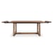 Lyra - Pine Wood 80-110" Ext Dining Table - Smoke Brown
