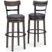 Caitbrook - Gray - Tall UPH Swivel Barstool