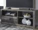 Derekson - Multi Gray - LG TV Stand w/Fireplace Option