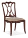 Charleston - Upholstered Seat Side Chair (Set of 2) - Dark Brown / Beige