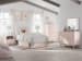 Wistenpine - Blush - 6 Pc. - Dresser, Mirror, Twin Upholstered Panel Bed With Side Storage