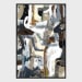 Chicago - 48" x 72" Canvas Art - Blue & Gray