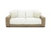 Myla - Power Reclining 2 Seat Sofa With Power Headrest With Zero Gravity - Fawn / Pearl