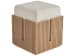 Avaline - Carmen Bunching Stool - Light Brown / Beige
