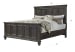 Calistoga - California King Panel Bed - Weathered Charcoal