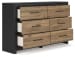 Vertani - Black - 7 Pc. - Dresser, Mirror, Chest, Full Panel Bed, 2 Nightstands