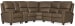 MS - Julian Six-Piece Power Reclining Sectional - Dark Brown