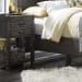 Abington - 2 Drawer Open Nightstand - Weathered Charcoal