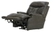 Naples - Power Headrest With Lumbar Power Lay Flat Recliner With Extended Ottoman - Steel