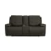 Iris - Power Reclining Loveseat With Console & Power Headrests - Charcoal
