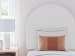 Wistenpine - Blush - Twin Upholstered Panel Headboard