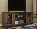 Flynnter - Medium Brown - XL TV Stand w/Fireplace Option