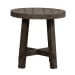 Modern Farmhouse - Splay Leg Round End Table - Gray