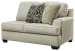 Wellhaven - Linen - Left Arm Facing Sofa with Corner Wedge, Right Arm Facing Loveseat Sectional
