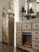 Trinell - Brown - 3 Pc. - Dresser With Fireplace Option, Mirror, Queen Panel Headboard