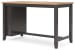 Gesthaven - 5 Pc. - Rectangular Dining Room Counter Table, 4  Barstools - Natural / Brown