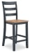 Gesthaven - Barstool (Set of 2) - Natural / Blue