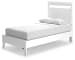 Flannia - White - Twin Panel Bed