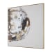 Moon Landing - Hand Painted Abstract Art - Black / Brown / Gold / Gray / White