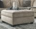 Bovarian - Stone - 3 Pc. - Left Arm Facing Sofa With Corner Wedge 2 Pc Sectional, Ottoman